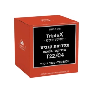 טריפל איקס - Triple X אינדיקה T22C4 קנאבר CANNABAR פנופארם הזמנות קנאביס